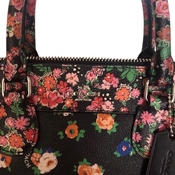 3 Piece / Coach Bennett Mini Floral Print Coated Canvas Satchel Set - Picture 6 of 13